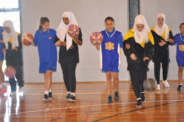 Basketball Match against St. Monicas College